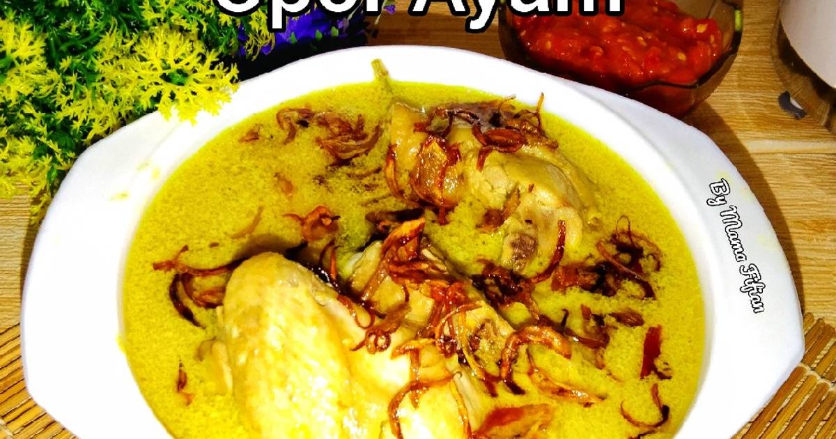 Resep Opor Ayam Oleh Lanjarsih Mama Fifian Masakanrumahan Cookpad