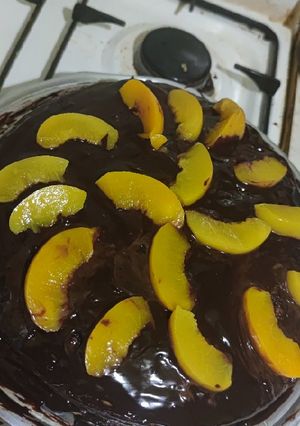 Csokis-barackoe-turos süti recept fotója