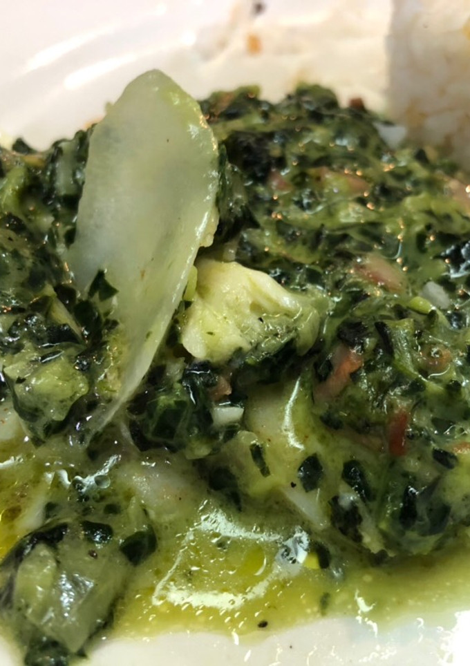 Una foto de Filete de Pescado a la Rockefeller al estilo Sonorense