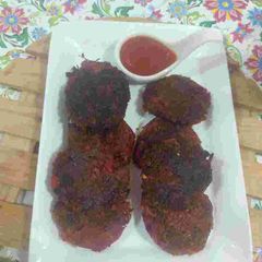 A picture of Beetroot cutlets.