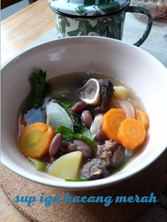 Foto resep Sup iga kacang merah (tanpa ngulek bumbu)