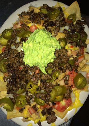A picture of Christopher's Fajita Panchos.