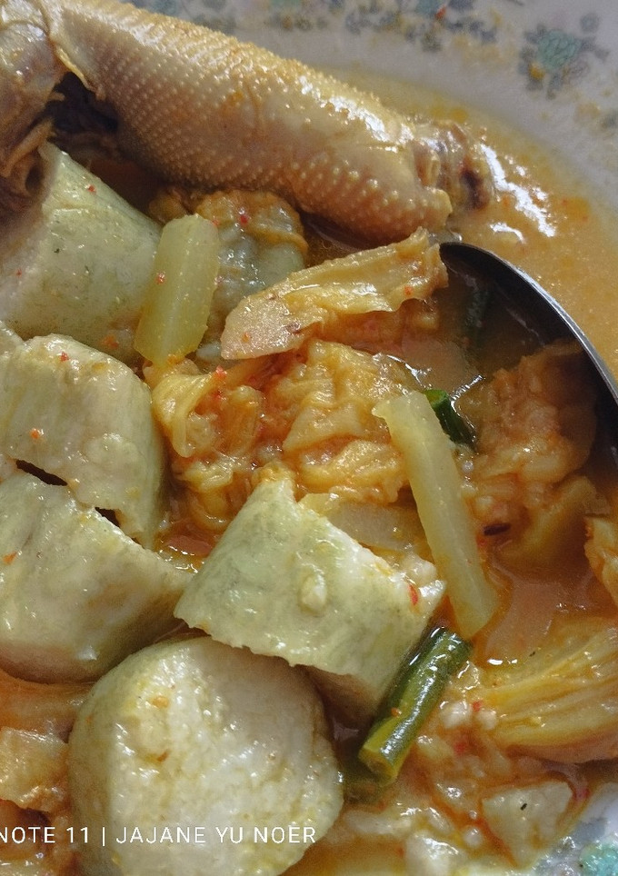 Foto resep Lontong lodeh kepala ayam