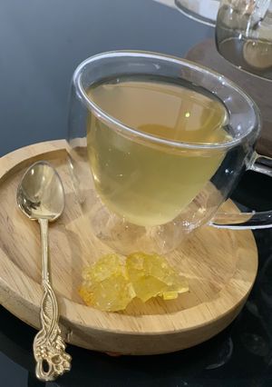 عکسی از دستور دمنوش چای سبز و زنجبیل و لیمو
