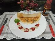 A picture of masala paneer dosa