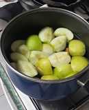 Manzana cocida con canela
