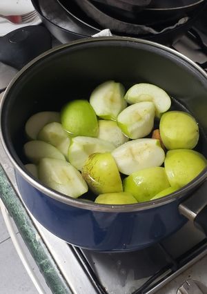 Una foto de Manzana cocida con canela