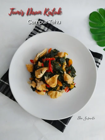 Langkah Mudah untuk Membuat Resep  Tumis Daun Katuk Campur Tahu yang Lezat, Lezat