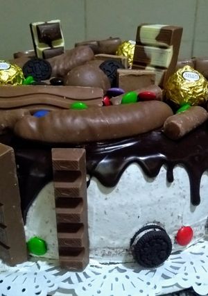 Una foto de Ganache de chocolate.🍫