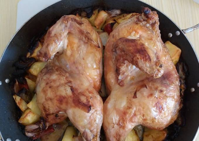 Pollo entero al horno Receta de Anita Belen Martin- Cookpad