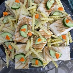 A picture of Grilled sandwich bites.