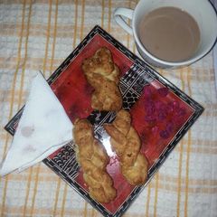 A picture of Pleated fried cookies # Cookie contest#.