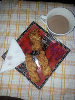 A picture of Pleated fried cookies # Cookie contest#.