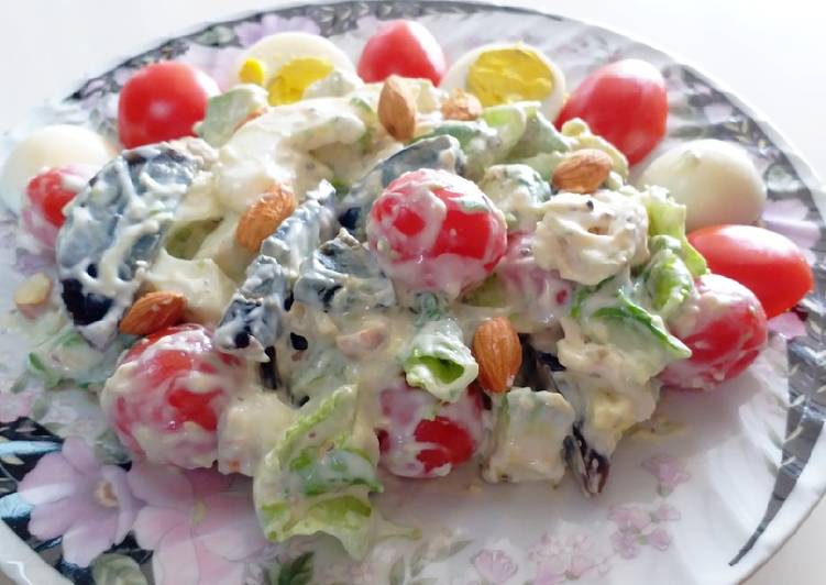 Cara Menyiapkan ❤️ Low Carb Healthy Salad ❤️ #SaladAction Anti Gagal!