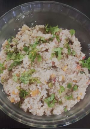 A picture of Proso millet khichdi.