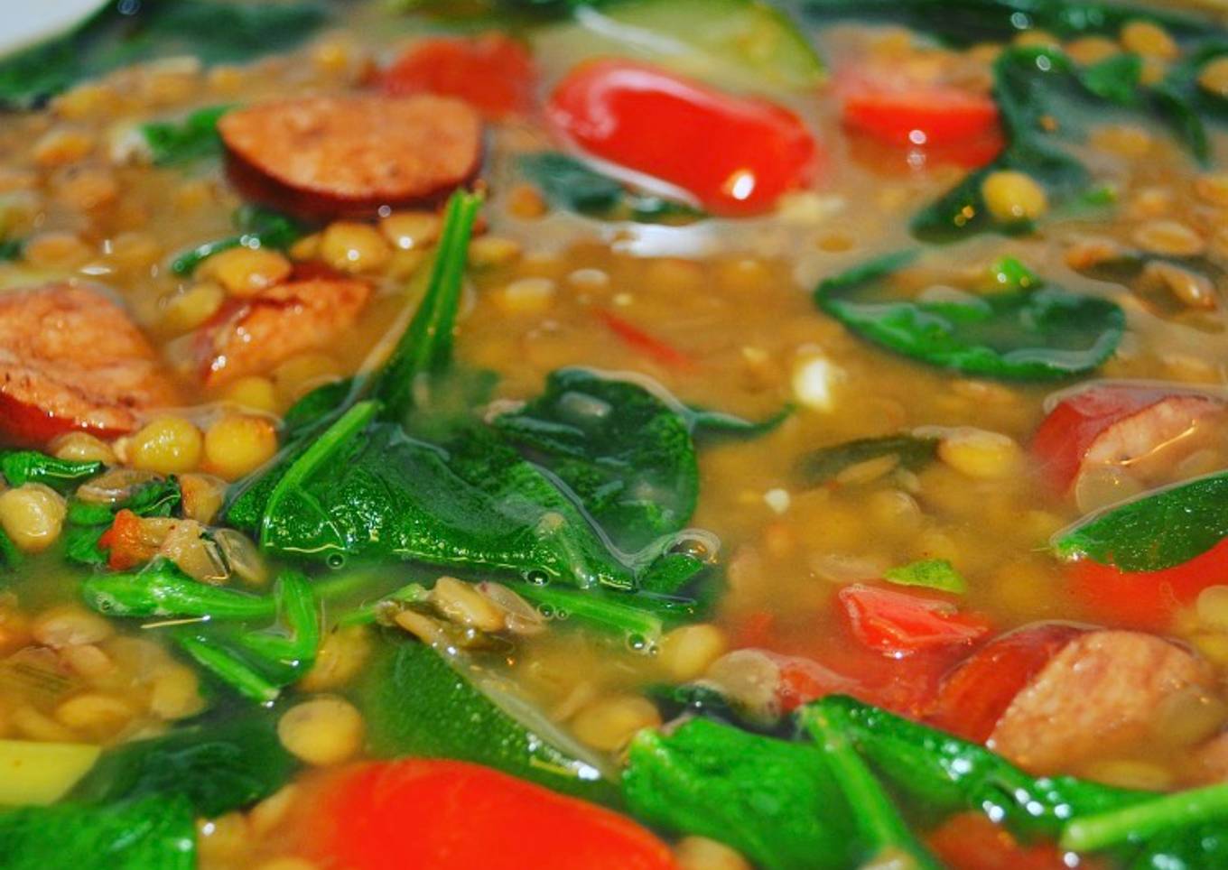 Sopa de lentejas a la Toscana