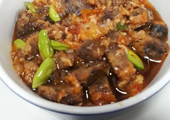 Sambal oncom pete udang rebon