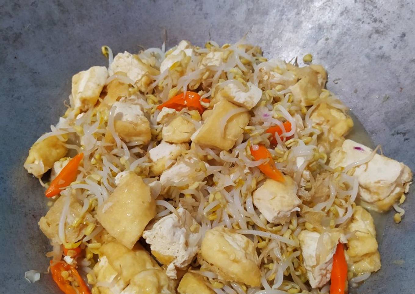 Oseng Tahu dan Kecambah
