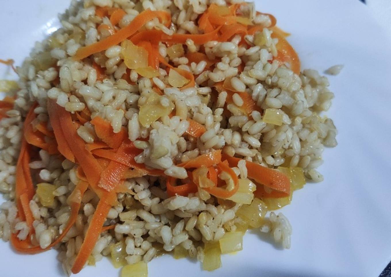 Arroz integral con verduras