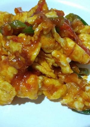 Foto resep Orak arik telur pedas