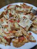 Amasado pizza casera tipo a la piedra