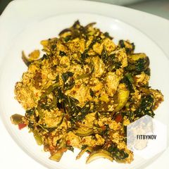 A picture of Stir fried awara.