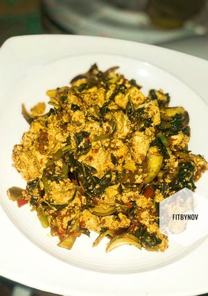 A picture of Stir fried awara.