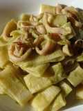 Calamarata con crema di asparagi