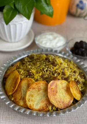 عکسی از دستور عدس پلو 😋