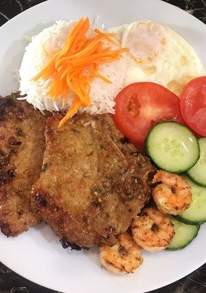 越式·香茅（柠檬草）·猪排饭 的食譜成品照片