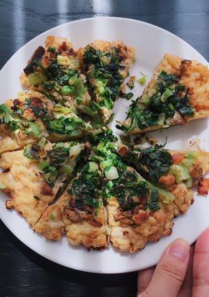 Hình của món Giả pizza gà.
