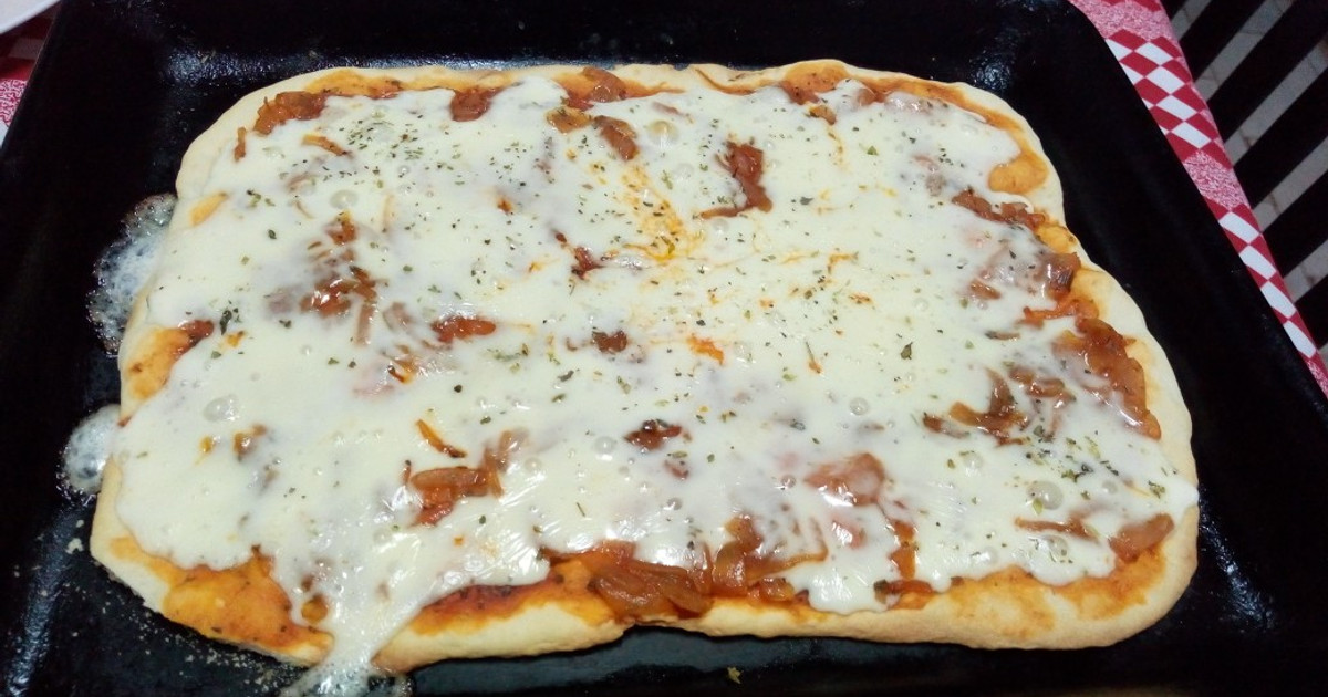 Pizza Con Harina Leudante 🍕🍕🍕 Receta de Cecii Bratz ♥ - Cookpad