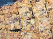 A picture of caramel bread pudding