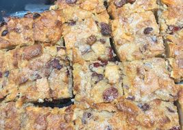 Leftover Bagel Bread Pudding