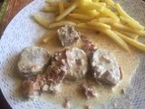 Solomillo con salsa de jamón ibérico