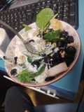 Ensalada de Espinaca con Yogur de Proteínas