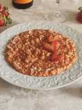 Risotto con le fragole e pomodorini pachino al timo