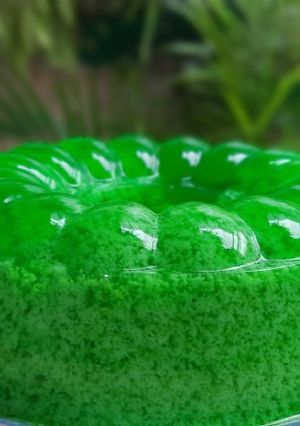 Foto resep Puding lumut pandan