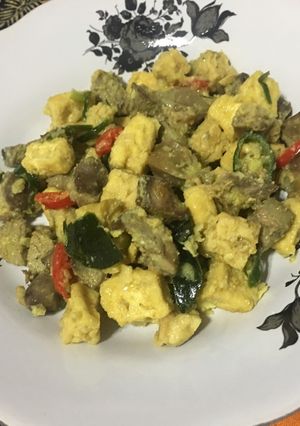 Foto resep Ati Ampela Campur Tahu Tempe Warna Warni#BikinRamadanBerkesan#Day8