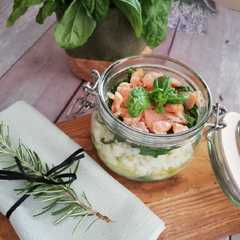 Foto di Insalata di riso con rucola e salmone
