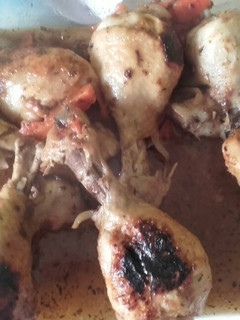 Una foto de Contramuslos de pollo al horno