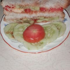 A picture of Vegetable sandwich.
