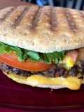 Hamburguesa pan integral