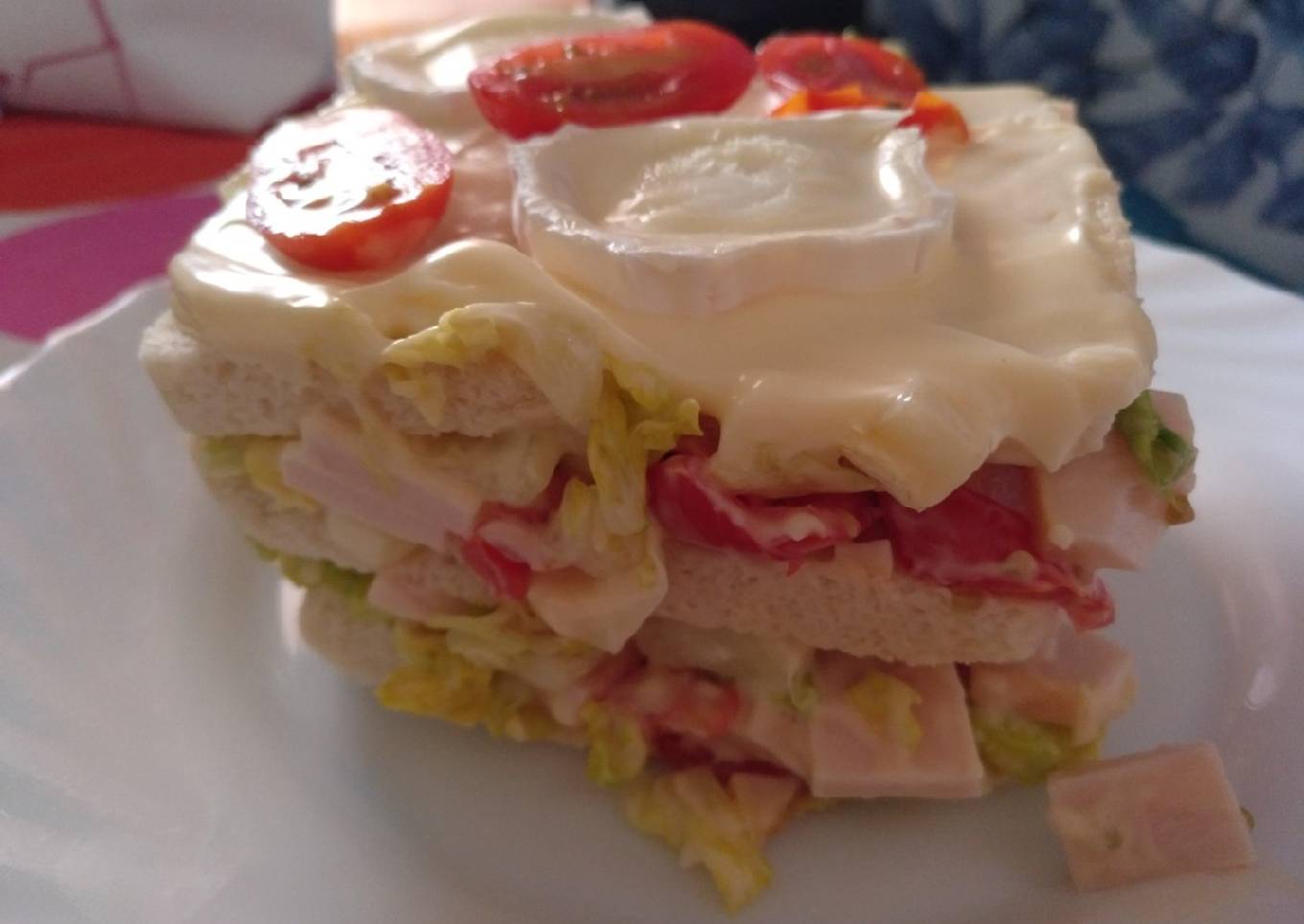 Pastel frío de pollo