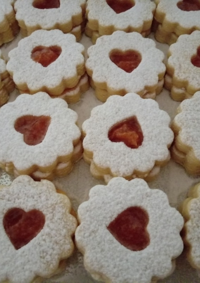 Bögrés linzer recept fotója