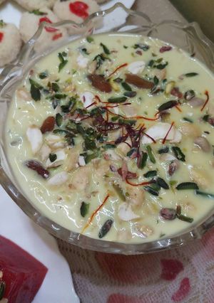 A picture of Kesariya kheer.