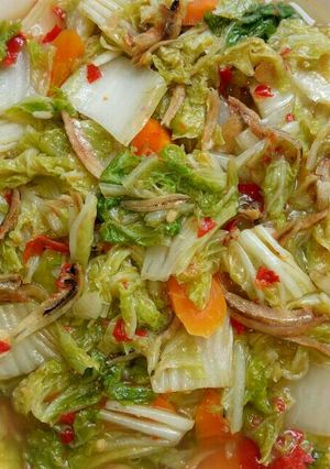 Foto resep Tumis sawi putih ikan teri