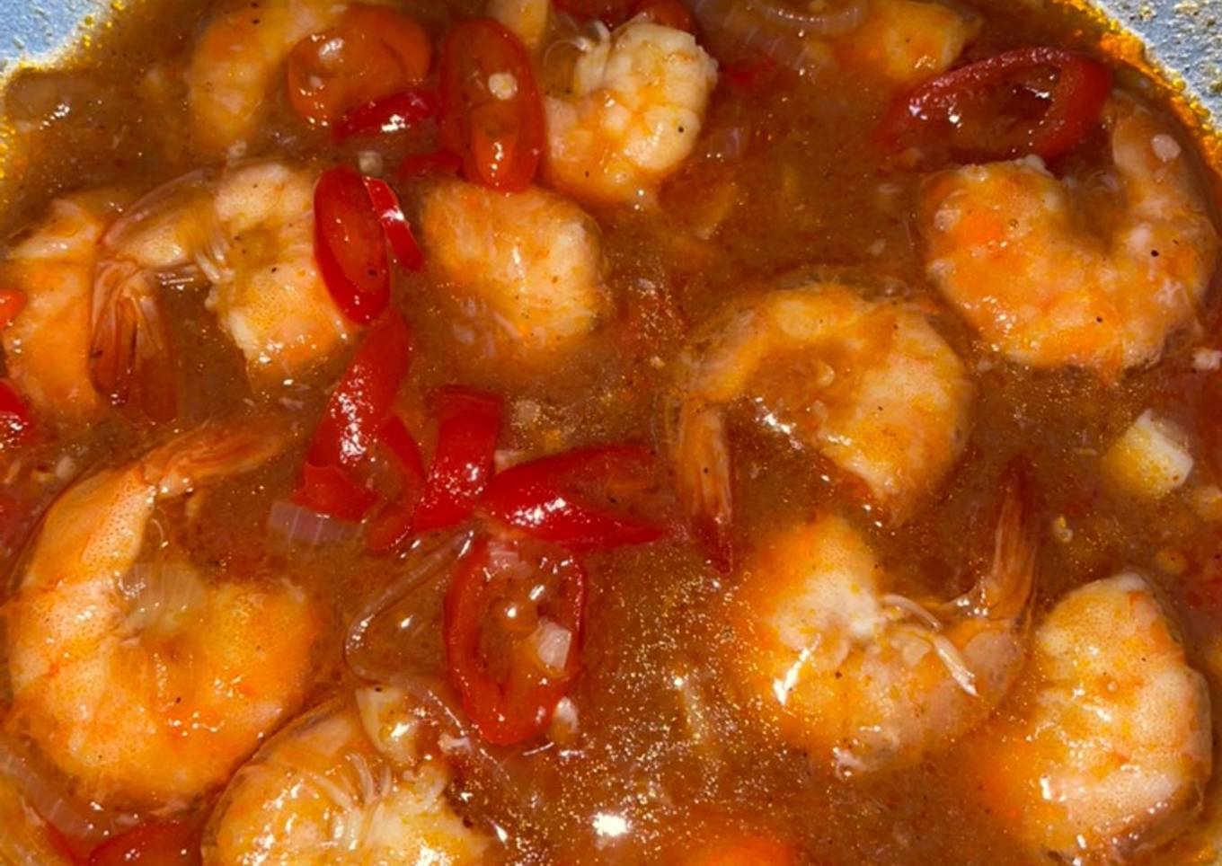 Udang Asam Manis Simple
