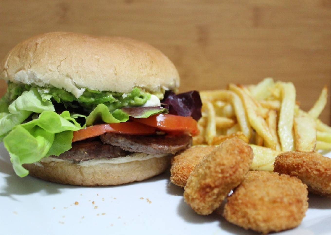 Combo de Hamburguesa clásica 😋🐷🍔🍟