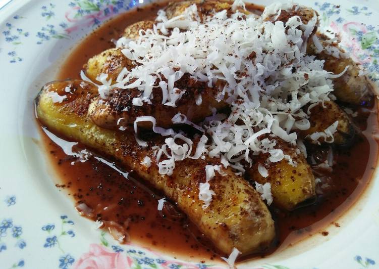 Resep Pisang panggang berenang, Lezat Sekali